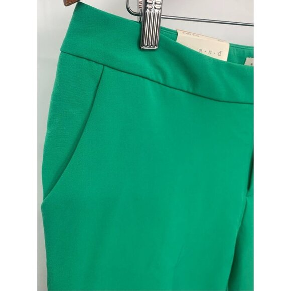A New Day Pants Size 10 R Dazzling Jade Mid Rise Slim Ankle Stretch Women New - Picture 3 of 10